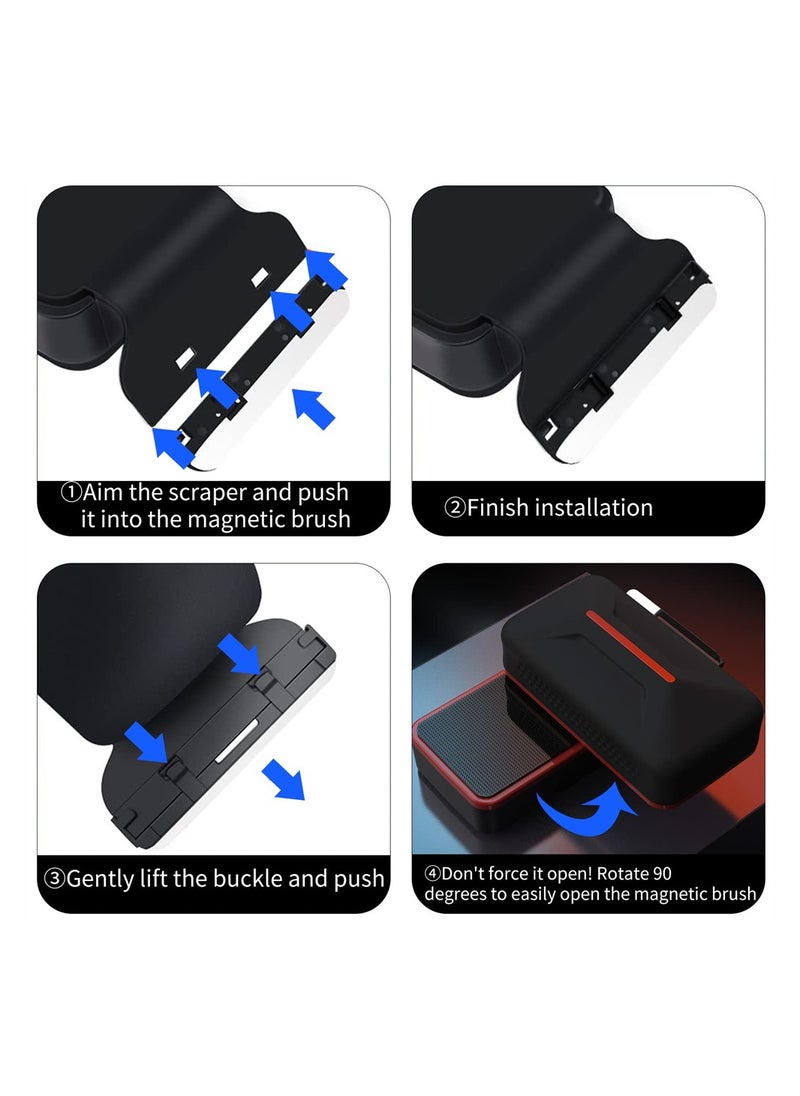 SYOSI - Strong Magnetic Cleaning Brush, Floating Fish Tank Cleaning Tool, Fish Tank Cleaner, Scrubber and Scraper Aquarium Cleaning Tools, No Scratch Anti-Slip, M - Image 1