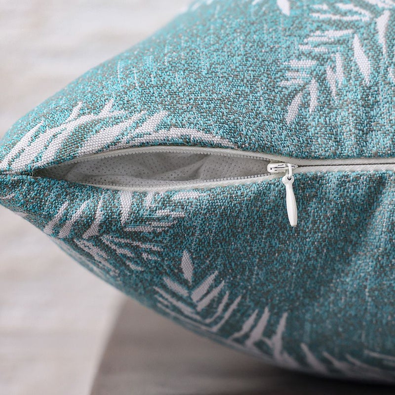 DANUBE HOME Woven Cushion 45X45Cm - Palmway Aqua, Multi Color, Breezy Outdoor Cushion, 100% Olefin Fabric, For Balcony Seating, Garden Benches And Terrace Sofas - Image 2