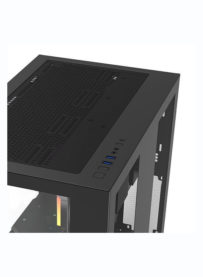 انفني ارك INFINIARC 5060ti Gaming Desktop PC (Intel Core Ultra 5, RTX 5060ti 8G GPU, 16GB DDR5 RAM, 1TB SSD, B860 Motherboard, CUBE Case, Digital Air Cooler ARGB, 750W Gold PSU, Windows PRO) Black Black - Image 5