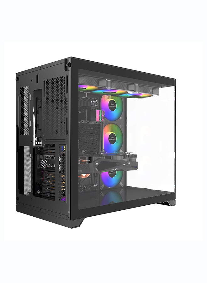 انفني ارك INFINIARC 5060ti Gaming Desktop PC (Intel Core Ultra 5, RTX 5060ti 8G GPU, 16GB DDR5 RAM, 1TB SSD, B860 Motherboard, CUBE Case, Digital Air Cooler ARGB, 750W Gold PSU, Windows PRO) Black Black - Image 4