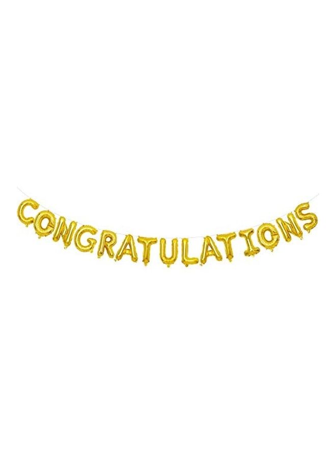 ITALO Congratulations 15 Letter Balloon Set 16inch - Image 1