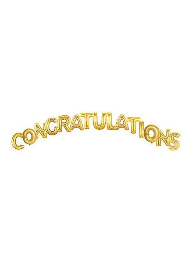 ITALO Congratulations 15 Letter Balloon Set 16inch - Image 2