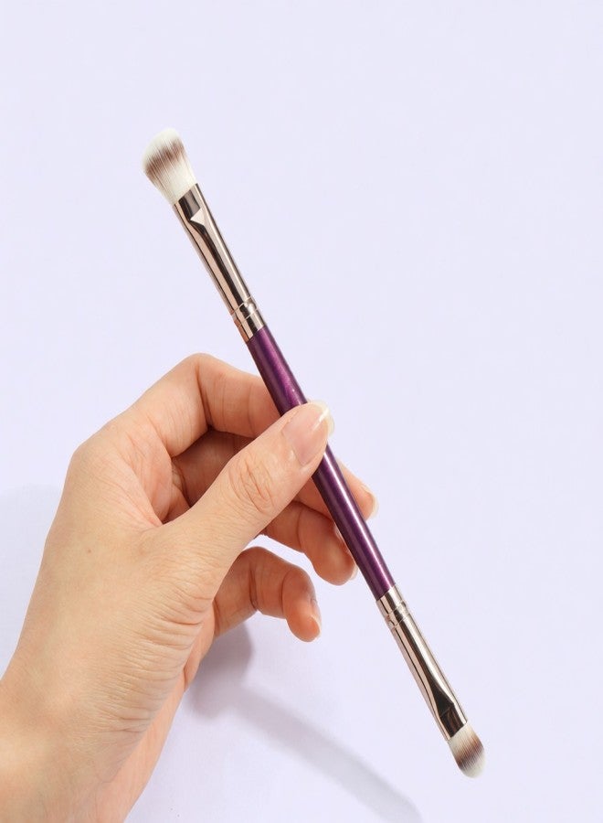 4 Pcs Dual End Eyeshadow Smudge Brush 2 in 1 Eyeshadow Brush Concealer Brush Soft Eyeshadow Applicators Double Sided Makeup Brushes Cosmetic Tool for Women Lady - Image 3