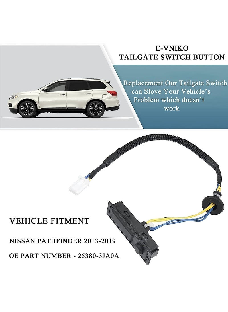 Generic - Rear Liftgate Trunk Open Release Switch - Compatible with Nissan Pathfinder 2014-2019 - Replacement Tailgate Lid Switch 25380-3JA0A - High-Quality and Reliable - Image 1
