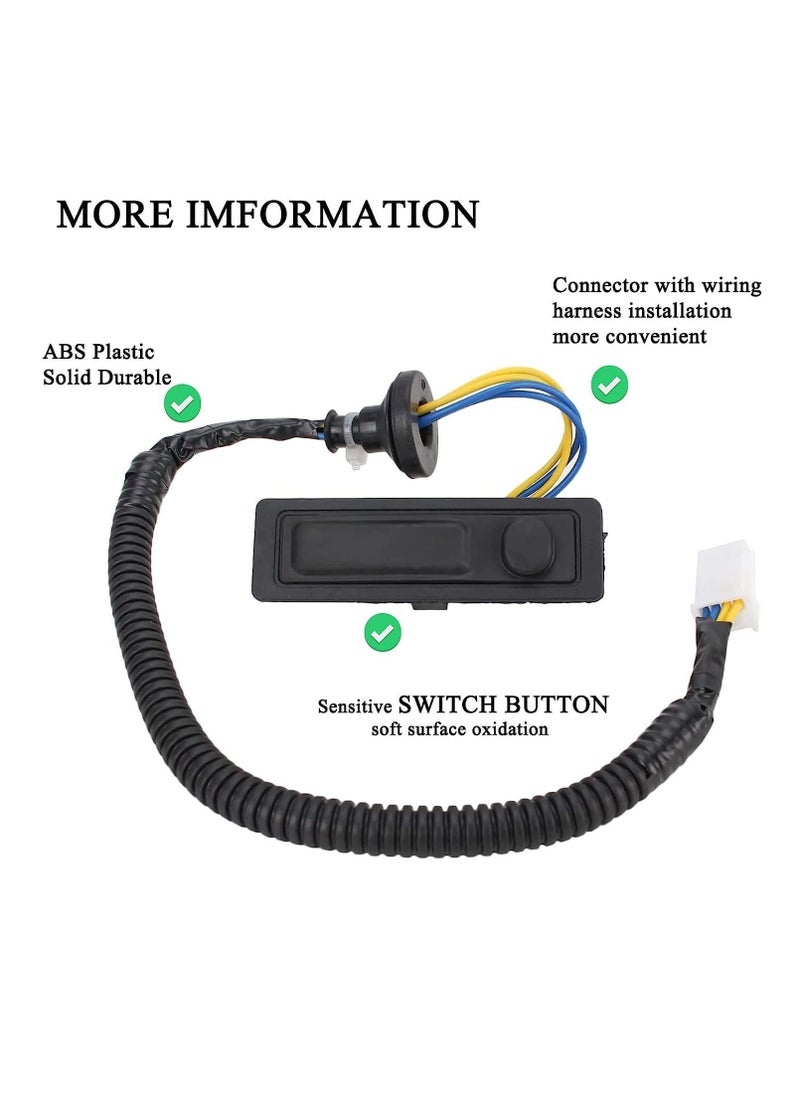 Generic - Rear Liftgate Trunk Open Release Switch - Compatible with Nissan Pathfinder 2014-2019 - Replacement Tailgate Lid Switch 25380-3JA0A - High-Quality and Reliable - Image 1