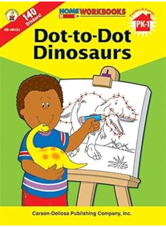 Dot-to-Dot Dinosaurs, Grades PK - 1 (Home Workbooks) 
