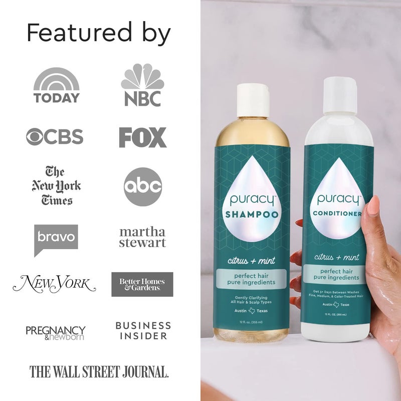 Puracy Conditioner for Fine, Medium, and Color-Treated Hair - Pure Ingredients for Cleaner, Silkier Hair Longer, 98.95% Natural (48 Ounce) - Image 4