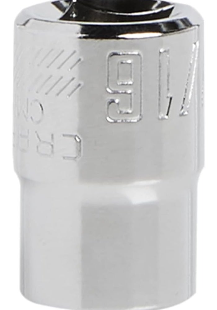 CRAFTSMAN Shallow Socket, SAE, 3/8-Inch Drive, 7/16-Inch, 6-Point - Image 1