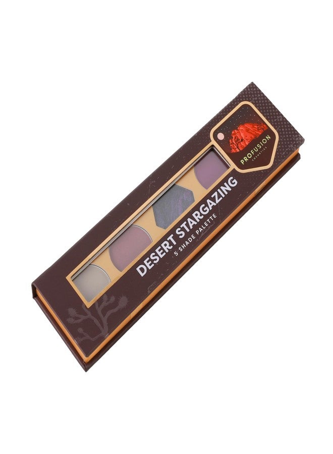 Profusion Cosmetics Blooming Beauty 5-Shade Eyeshadow Palette - Highly Pigmented Eyeshadows for Stunning Day & Night Looks - Versatile Colors Finishes for All Skill Levels (Desert Stargazing) - Image 5