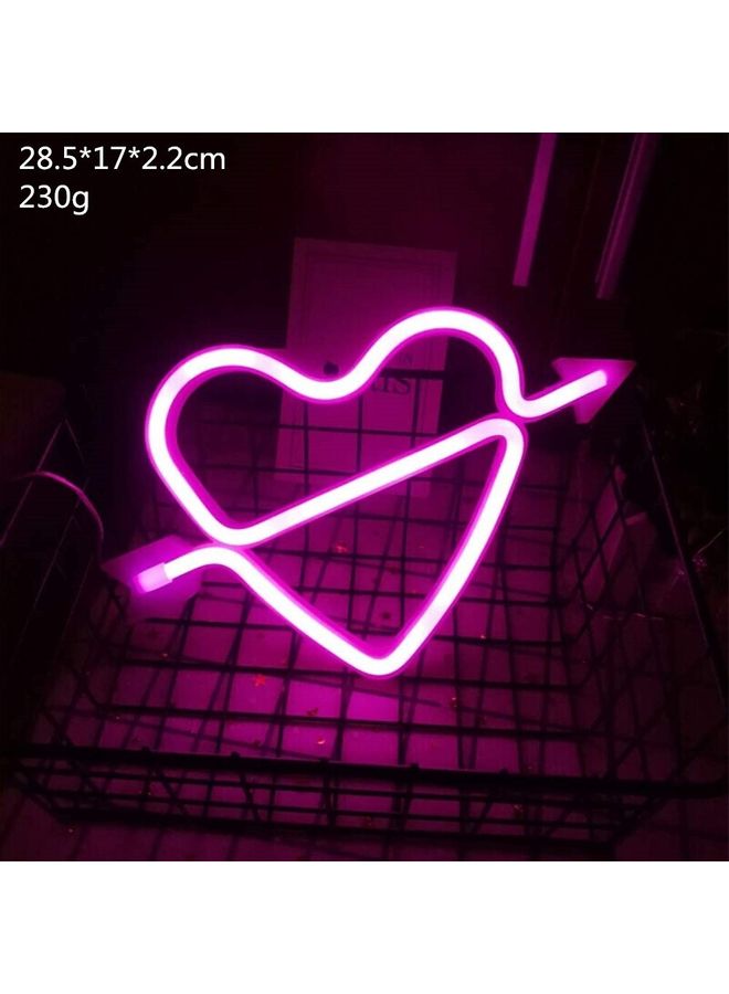Cupid's Bow Shape LED Light Pink  - Image 2