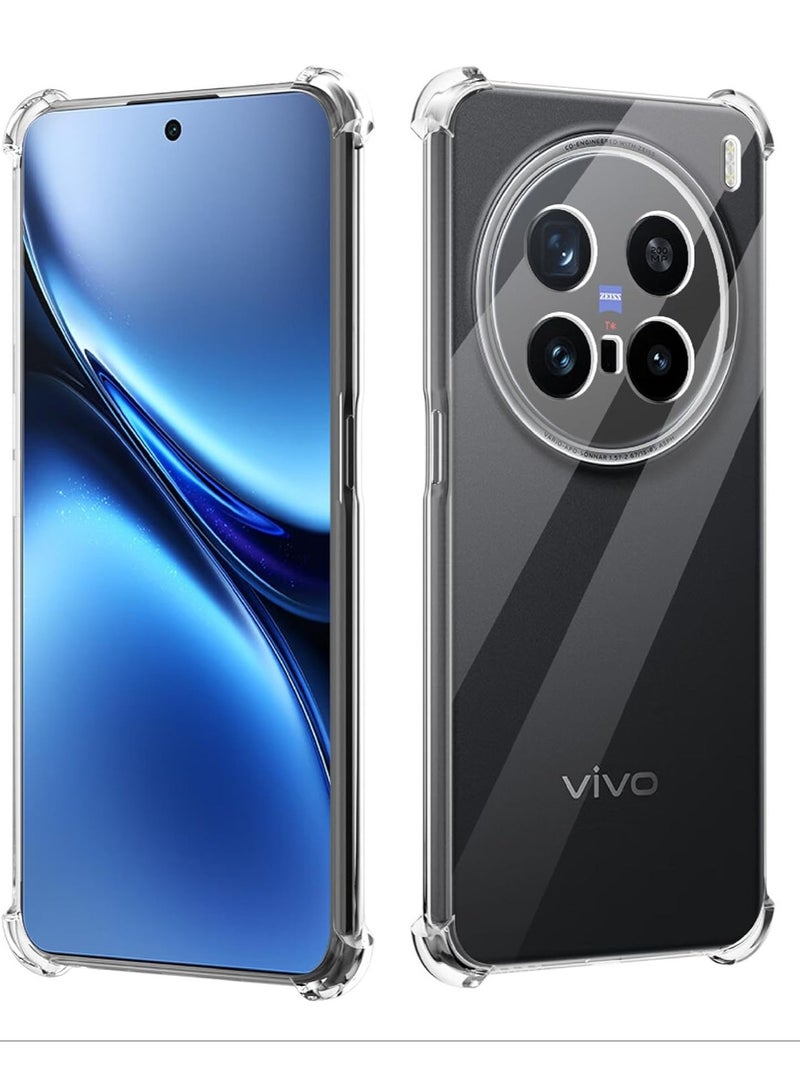 Vivo X200 Pro Clear Case soft TPU Transparent Silicone Protective Cover shock Absorbent Reinforced Corner Full Camera Protection Bumper Case for Vivo X200 Pro - Image 1