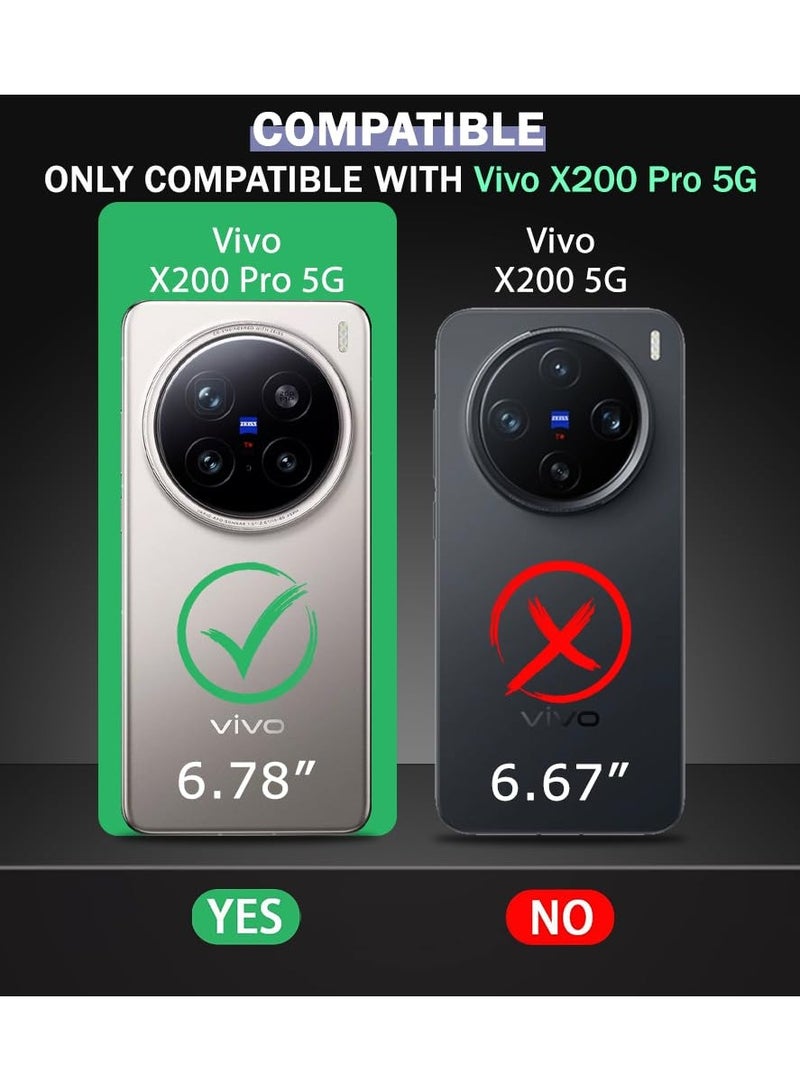 Vivo X200 Pro Clear Case soft TPU Transparent Silicone Protective Cover shock Absorbent Reinforced Corner Full Camera Protection Bumper Case for Vivo X200 Pro - Image 2