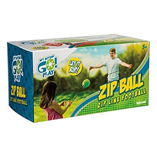 Toysmith Get Outside Go! Zip Ball, Zip Line Football Tug-of-War, For Boys & Girls Ages 5+ - Image 4