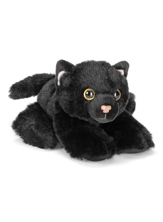 Wild Republic Black Cat Plush, Stuffed Animal, Plush Toy, Gifts for Kids, Hug’Ems 7" - Image 1