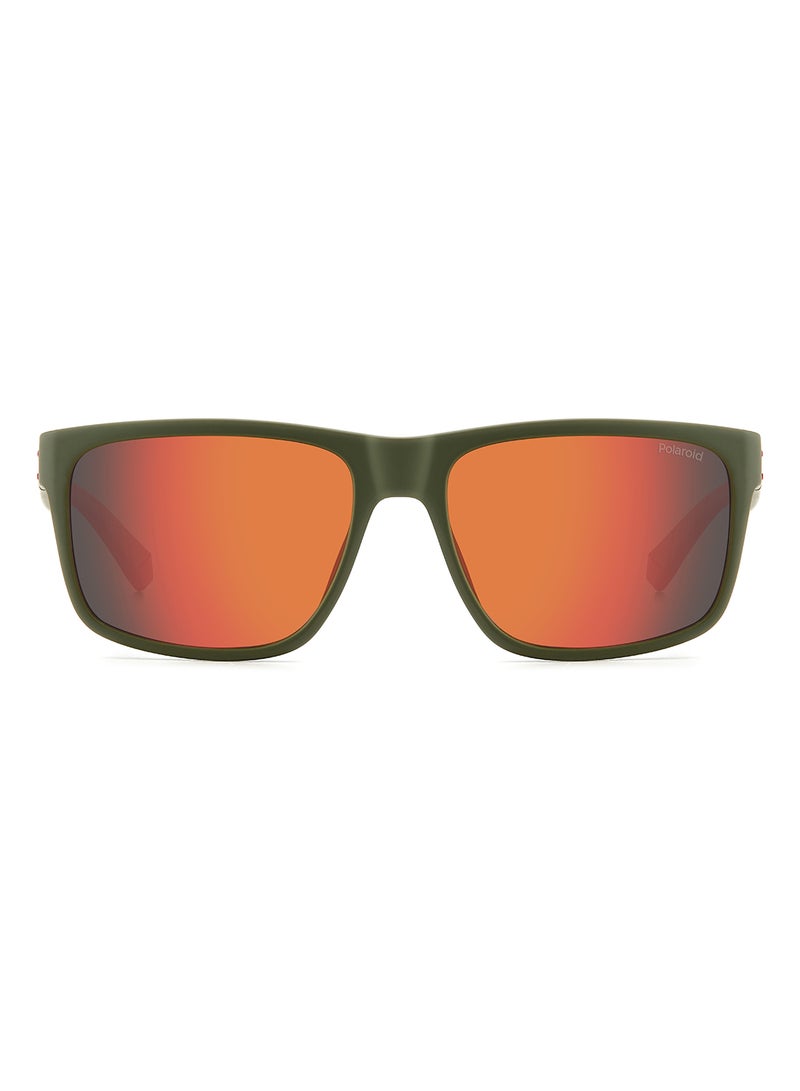Polaroid Men's Polarized Rectangular Sunglasses - Pld 2149/S Green Millimeter - Lens Size: 57 Mm - Image 3