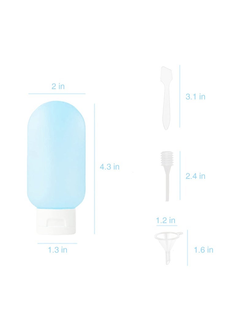 Travel Bottles for Toiletries 11 PCS, Plastic Travel Size Refillable Containers for Liquid Shampoo, Lotion, Cream, Dispenser Accessories Kit, Leak Proof - Image 4