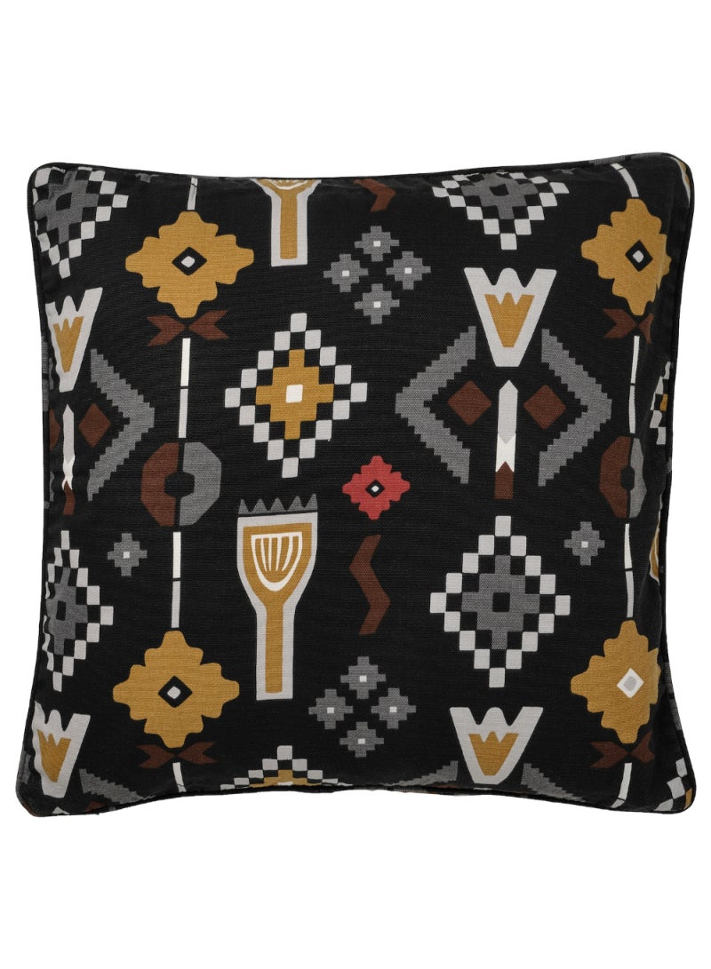 Cushion Cover Black/Light Grey 50X50 Cm - Image 1