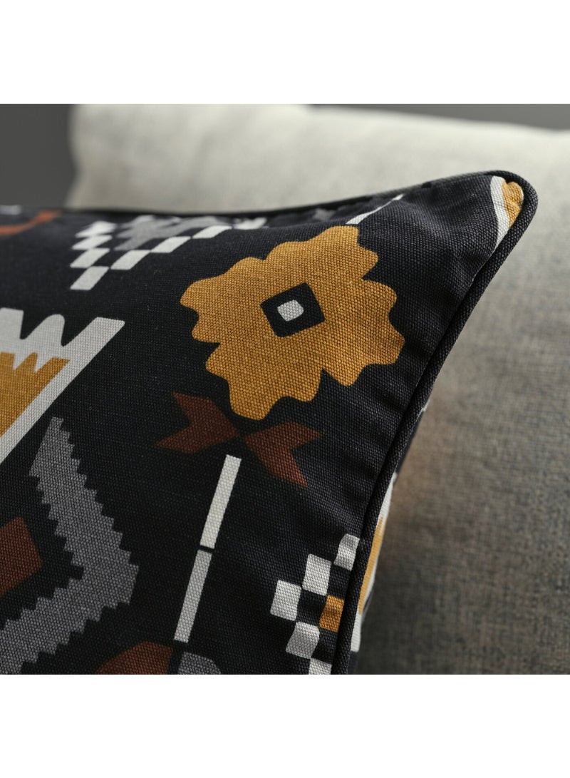 Cushion Cover Black/Light Grey 50X50 Cm - Image 3