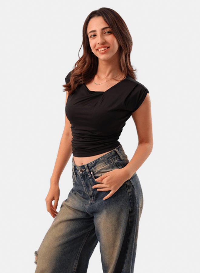 LAVEX summer-top-black-l