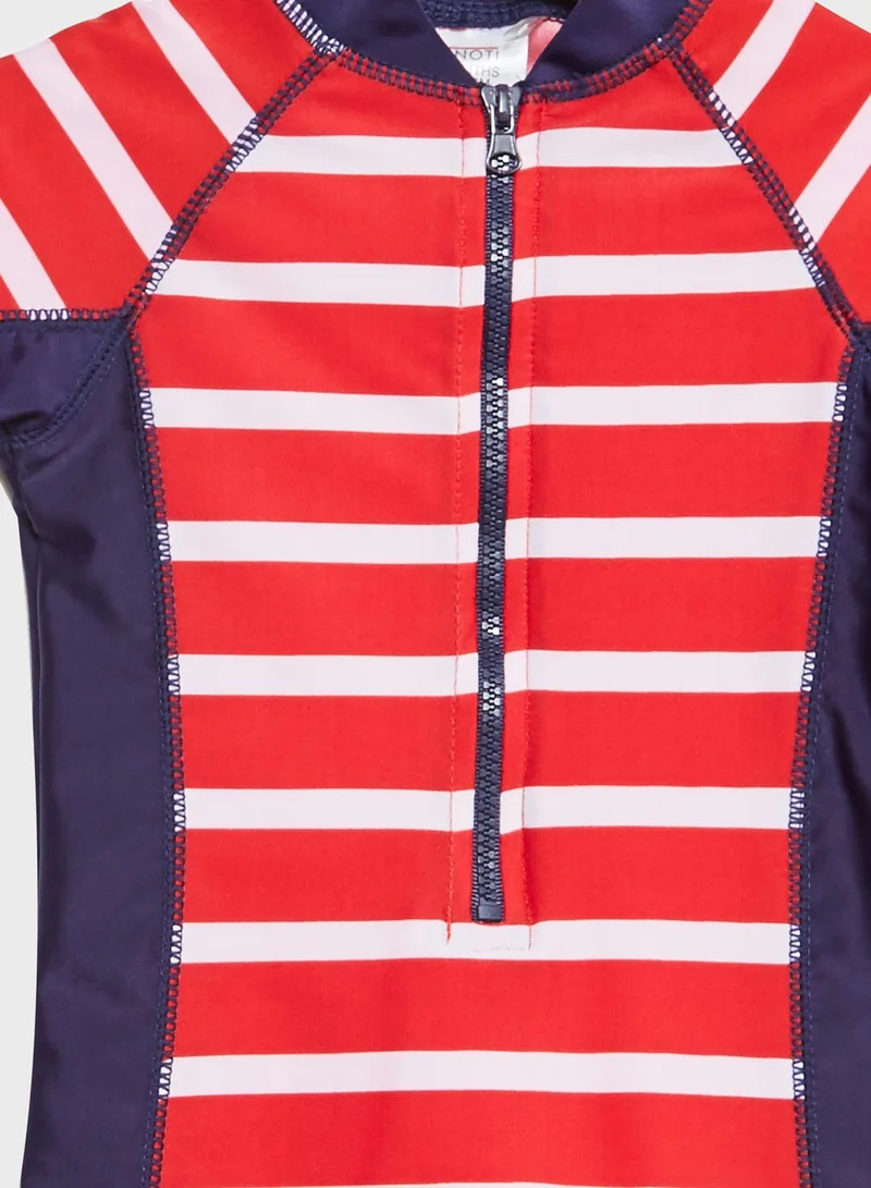 MINOTI Infant Striped Swimsuit