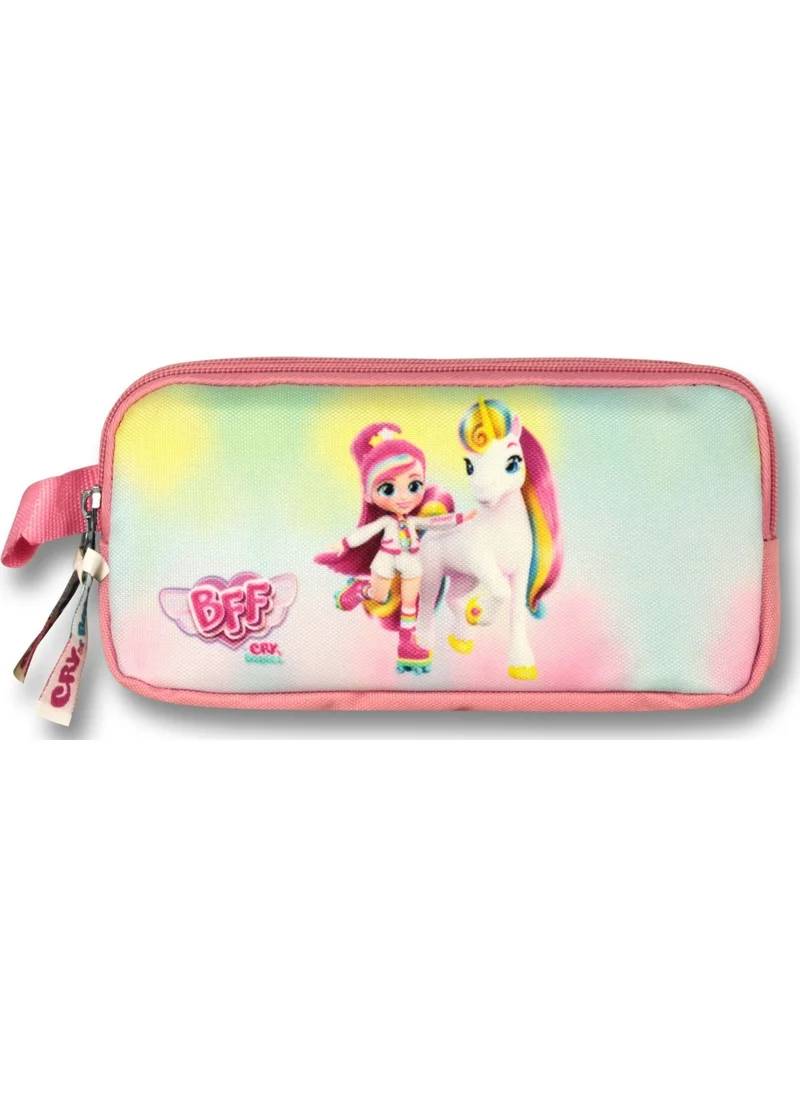 Ümit Çanta Cry Babies Rainbow Pencil Bag - Pink-Green - Girl