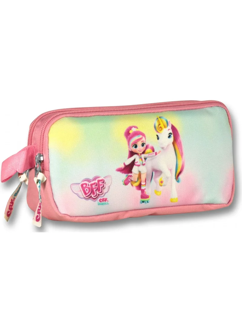 Ümit Çanta Cry Babies Rainbow Pencil Bag - Pink-Green - Girl