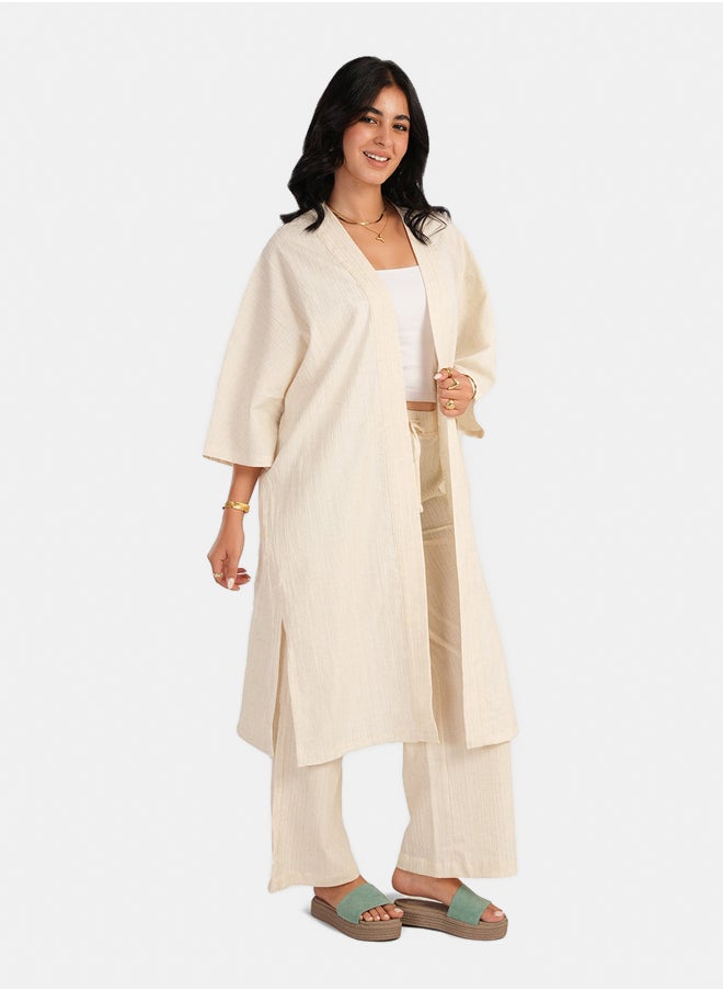 Carina - Crinkle Linen Kimono - Image 1