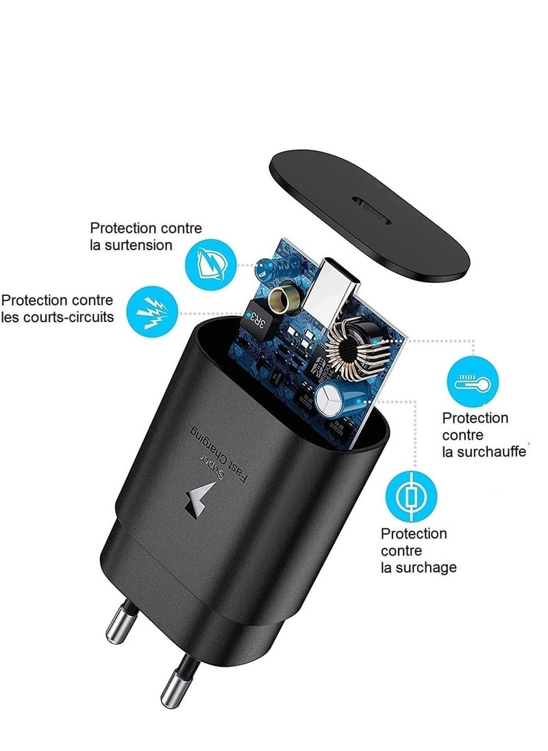 general 25W Super Fast Wall Charger - PD 3.0 USB-C Adapter for Samsung S22, US/EU Plug - Image 4