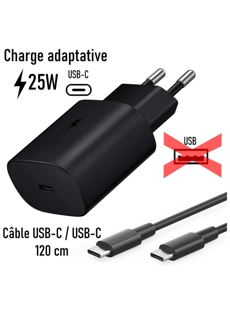 general 25W Super Fast Wall Charger - PD 3.0 USB-C Adapter for Samsung S22, US/EU Plug - Image 3