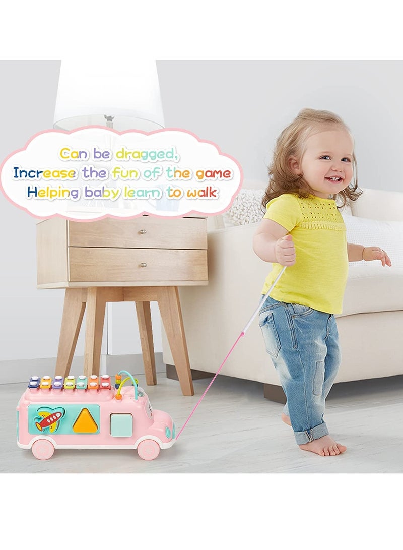 Baby Toy 12 18 Months, Music Bus Xylophone for Kids Toy, Baby Toys for 1 Year Old Boys and Girls with Building Blocks, Musical Toys for Toddlers 1 3, Early Educational Toys for Toddlers Gift - Image 4