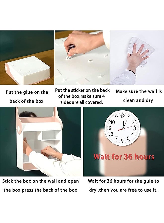 JCB CHIC Makeup Organizer,Large Capacity Cosmetics Storage Display Box，Waterproof and Dustproof Makeup Organizer Rack，Multi Layers Make Up Trays for Dresser Bedroom Bathroom - Image 5