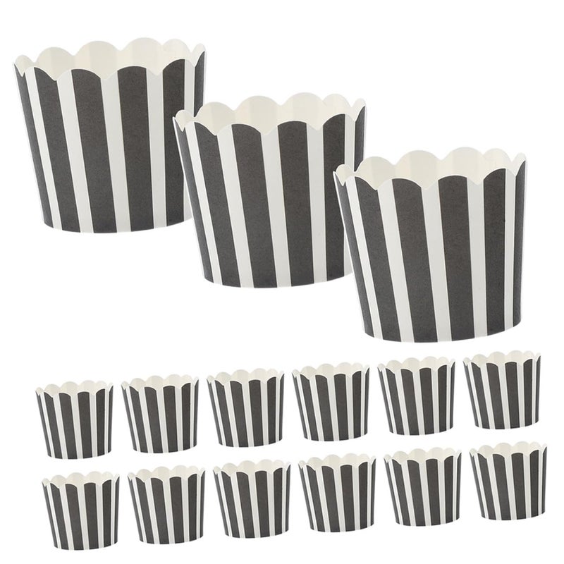 High Temperature Resistant Mini Cupcake Baking Cups 50Pcs Greaseproof Non Deformable Paper Muffin Liners - Image 2