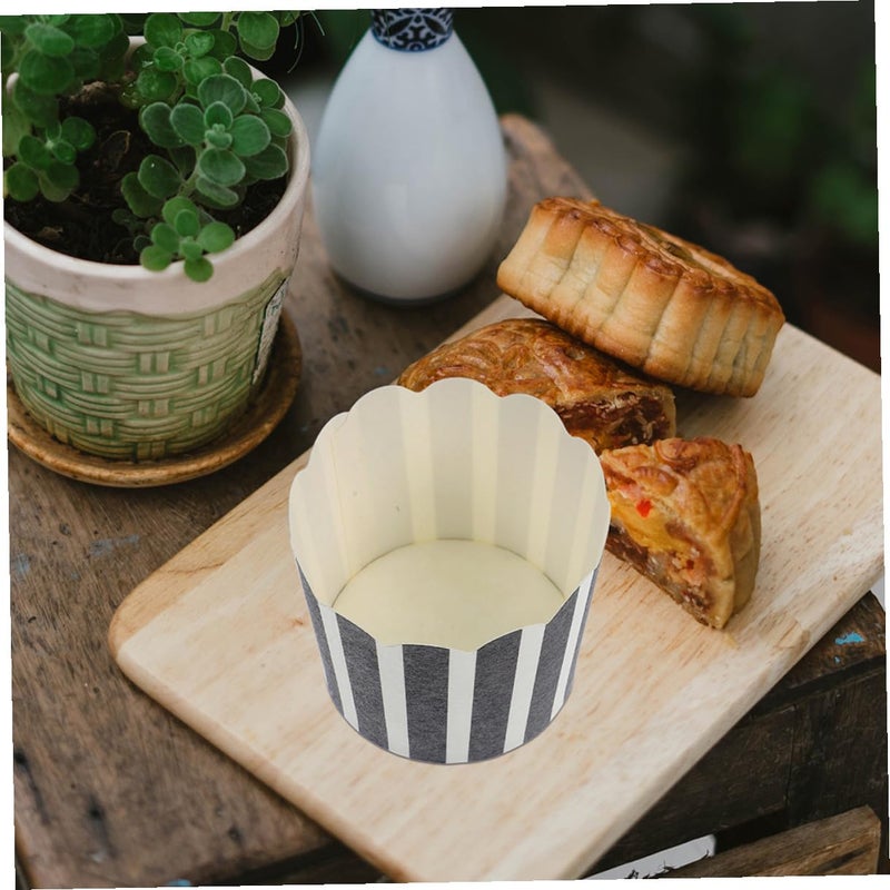 High Temperature Resistant Mini Cupcake Baking Cups 50Pcs Greaseproof Non Deformable Paper Muffin Liners - Image 3