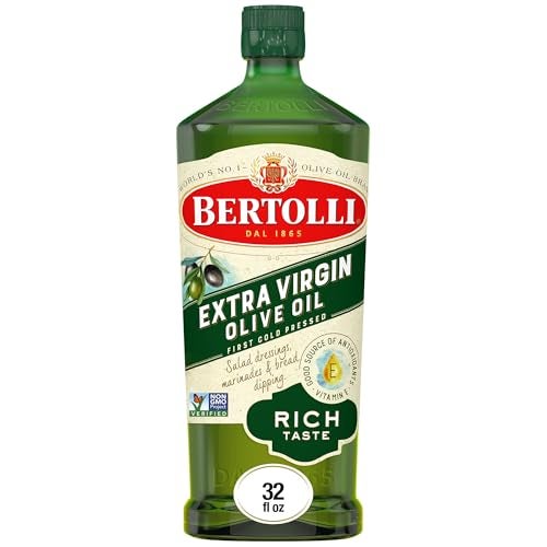Bertolli Extra Virgin Olive Oil Rich Taste First Cold Pressed Contains Polyphenols 320 fl oz - Image 1