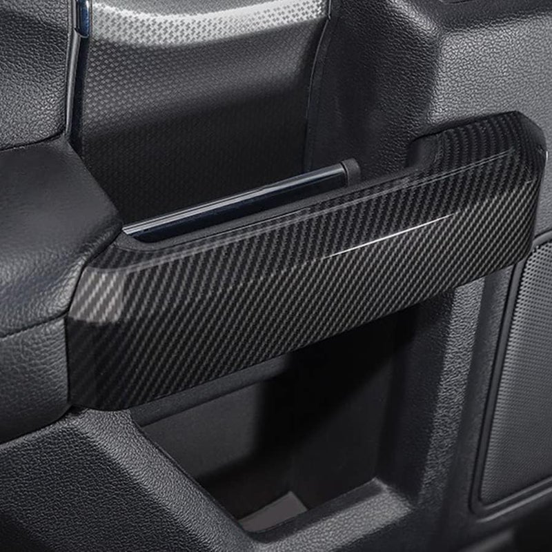 Keptrim for F-150 ABS Carbon Fiber Inner Door Handles Cover Trim for Ford F150 2015 2016 2017 2018 2019 2020 (4pcs) Indoor outdoor all-purpose fit - Image 3