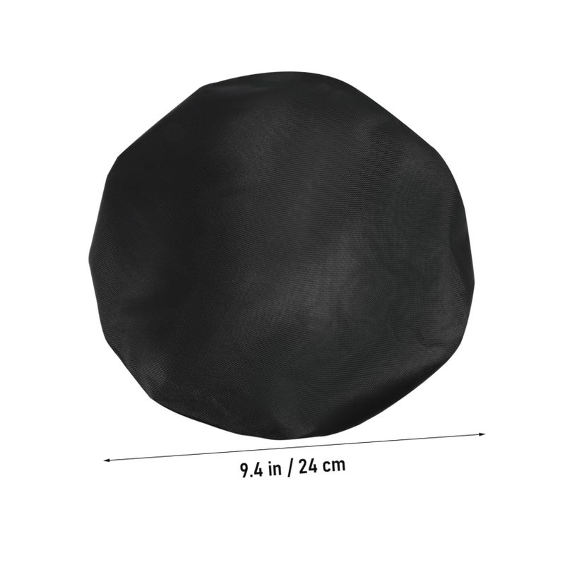 Black Bike Gel Saddle Covers 2PCS Wide Padded Non Slip Rainproof Bicycle Seat - Image 3