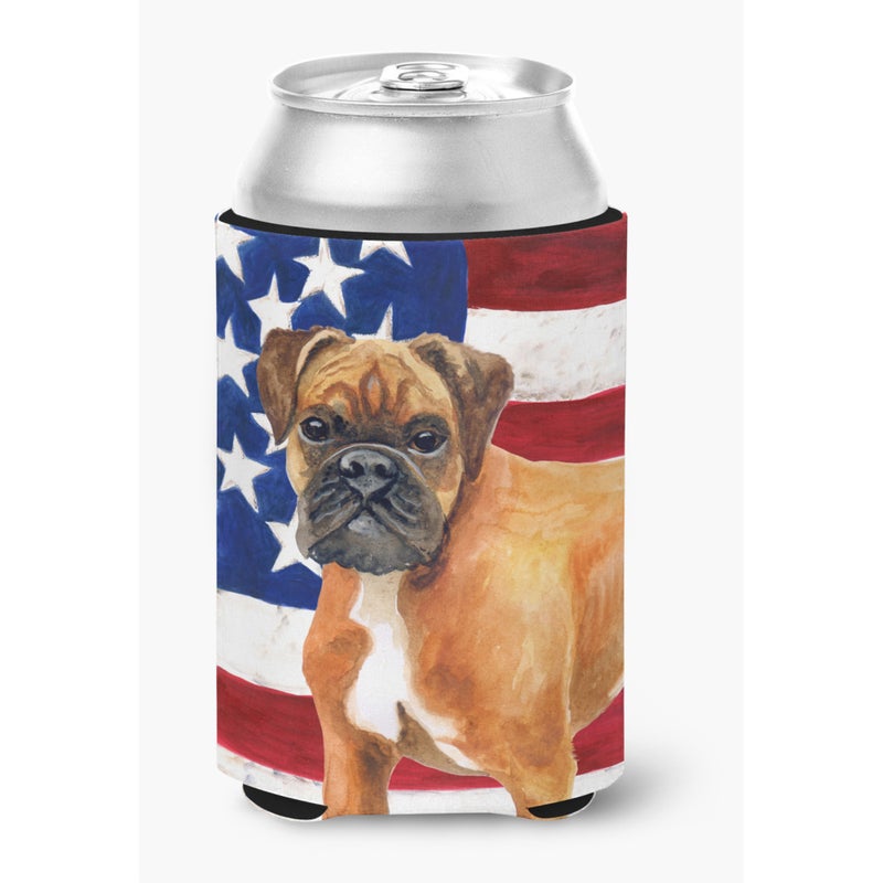 Caroline's Treasures ""Caroline's Treasures German Boxer Patriotic Decorative Can Hugger  Multicolor"" 