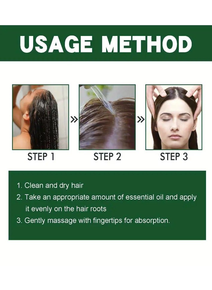 Eelhoe Rosemary Essential Hair Oil Treatment for Women - Moisturizing Scalp Care with Jojoba, Castor, Peppermint and Ginger Oils - For Normal Hair Type, Deep Cleansing and Smooth Nourishment - Image 3