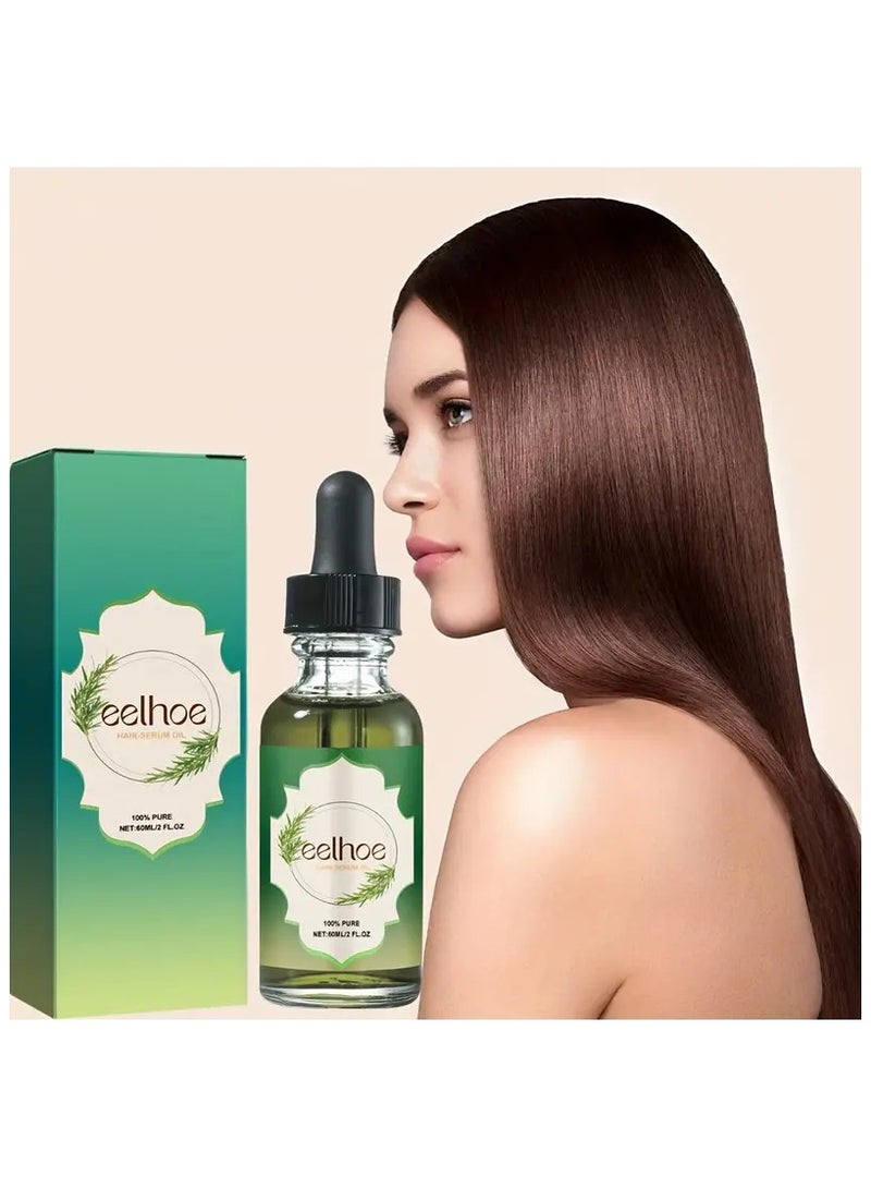 Eelhoe Rosemary Essential Hair Oil Treatment for Women - Moisturizing Scalp Care with Jojoba, Castor, Peppermint and Ginger Oils - For Normal Hair Type, Deep Cleansing and Smooth Nourishment - Image 1