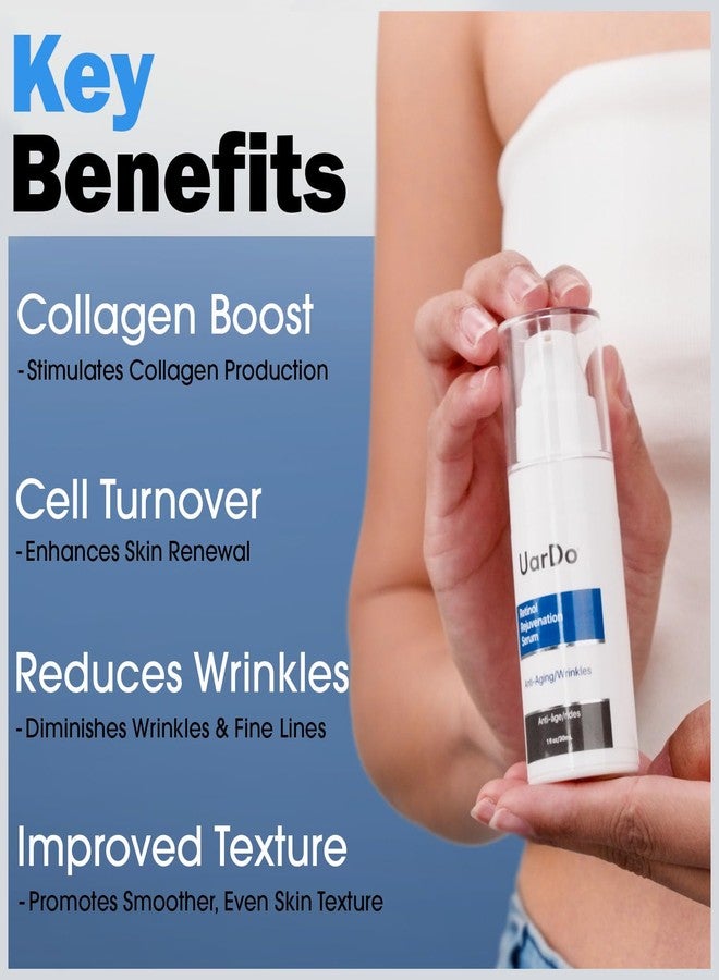 Uardo Retinol Rejuvenation Serum 1 Fl Oz/ 30 ml - usn102 | Smooth Lines & Wrinkles | With Hyaluronic Acid | Moisturizing for the Skin | For Face & Neck | For Women and Men - Image 4