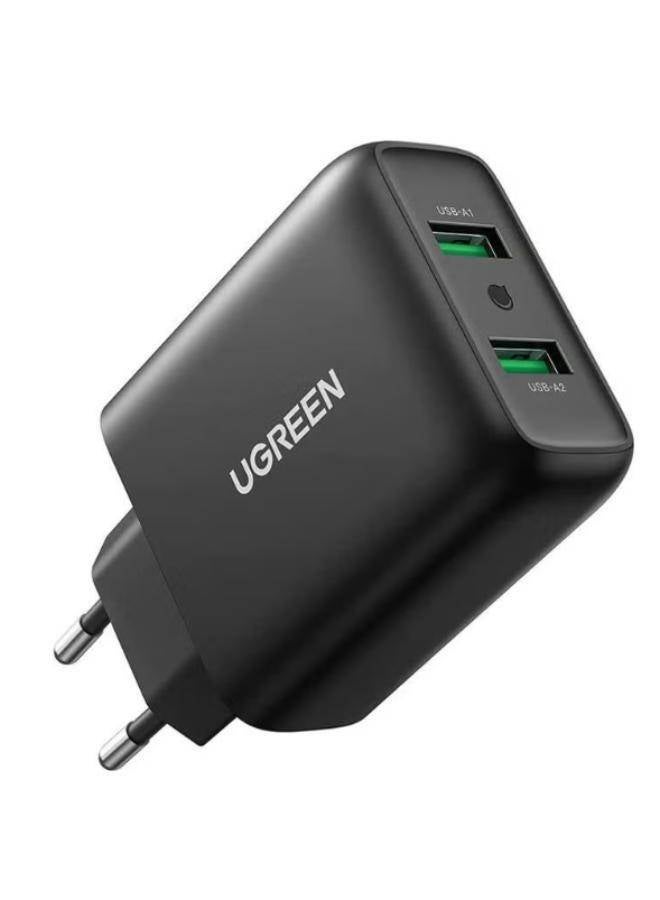 UGREEN 36W Quick Charge 3.0 USB-A 2-Ports - Image 1
