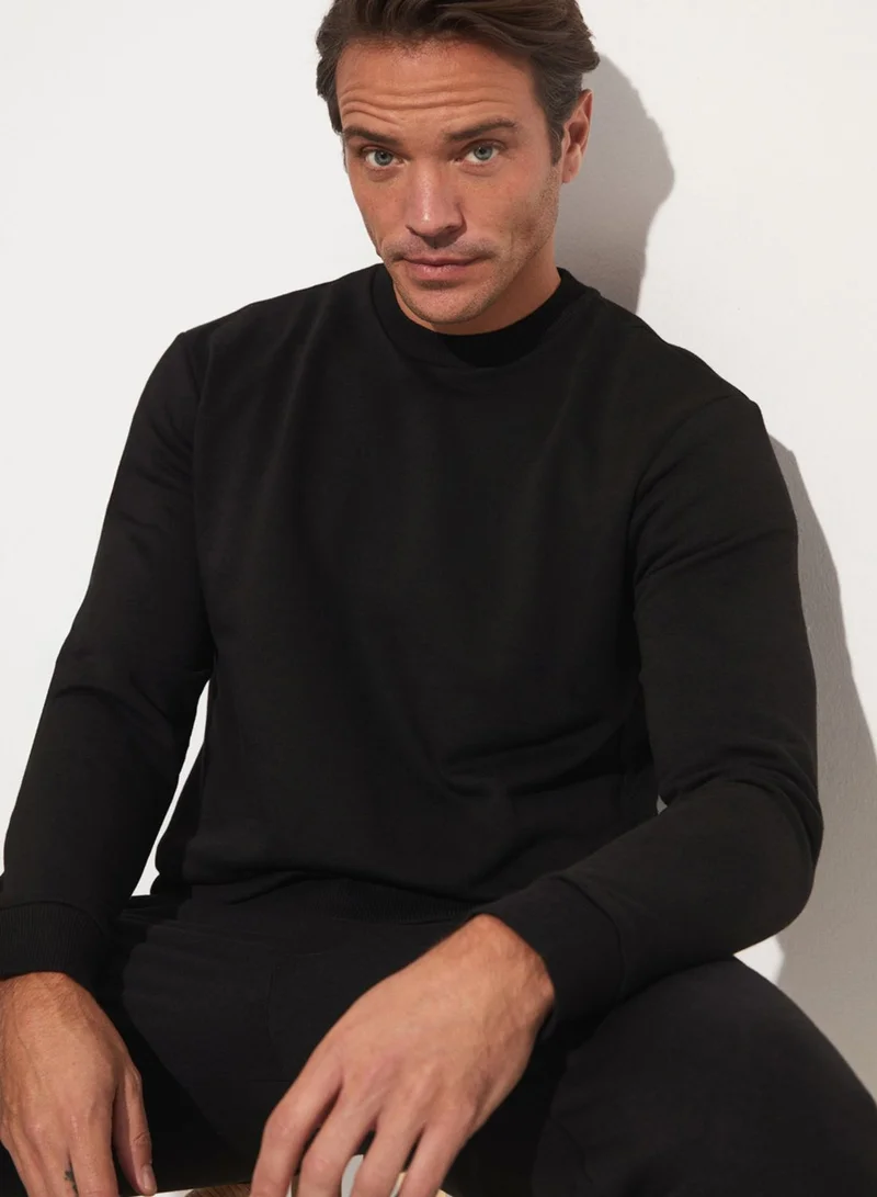 JUNE Striped Crew Neck Sweater