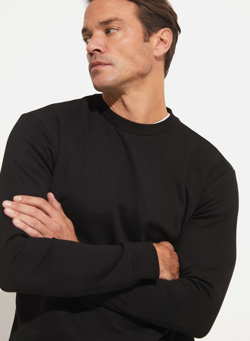 JUNE Striped Crew Neck Sweater