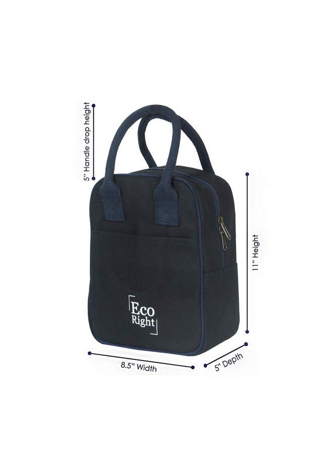 EcoRight Eco Right Lunch Bags for Office Women & Men, Insulated Lunch Bag for Kids, Tiffin Bag with Bottle Holder, Carry Handle & Pocket - Image 2