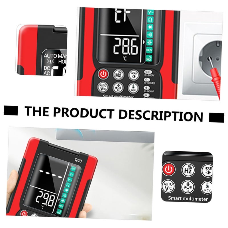 Digital Multimeter Q60 Portable Electrical Tester NCV Auto Ranging True RMS - Image 4