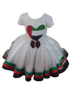 Daddy's Angel UAE National Day Flag Day Outfit T-shirt And Tutu Skirt For Girls  - Image 1
