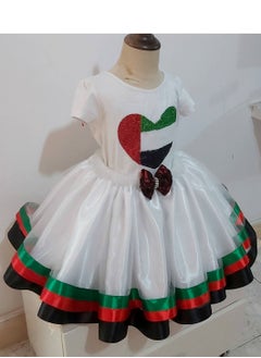 Daddy's Angel UAE National Day Flag Day Outfit T-shirt And Tutu Skirt For Girls  - Image 3