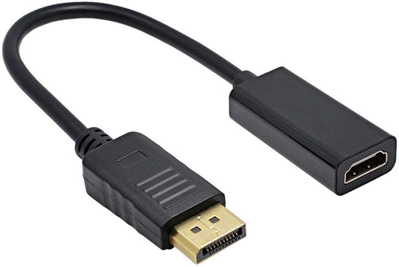 DisplayPort (DP) Male to HDMI Female Adapter – Video Converter Connector - Image 1