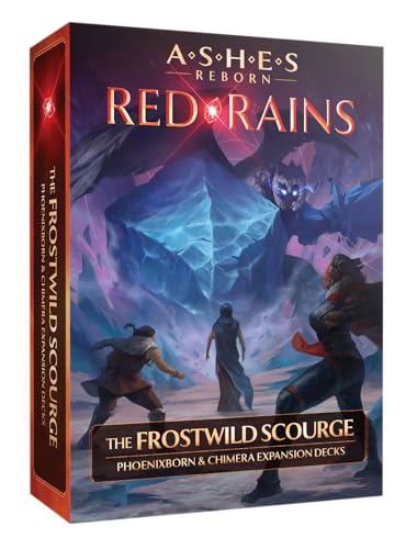 Plaid Hat Games Ashes Reborn Red Rains Frostwild Scourge Expansion Decks Phoenixborn Chimera Set for 12 Players Ages 14 Requires Corpse of Viros Master Set - Image 1