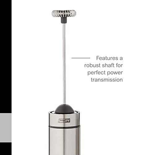 AdHoc Rapido Milk and Sauce Frother - Battery Operated Frother for Coffee, Matcha & More - Handheld Drink Blender - Stainless Steel Accessory with Case - Tiny Mixer with Removable Whisk - Image 4